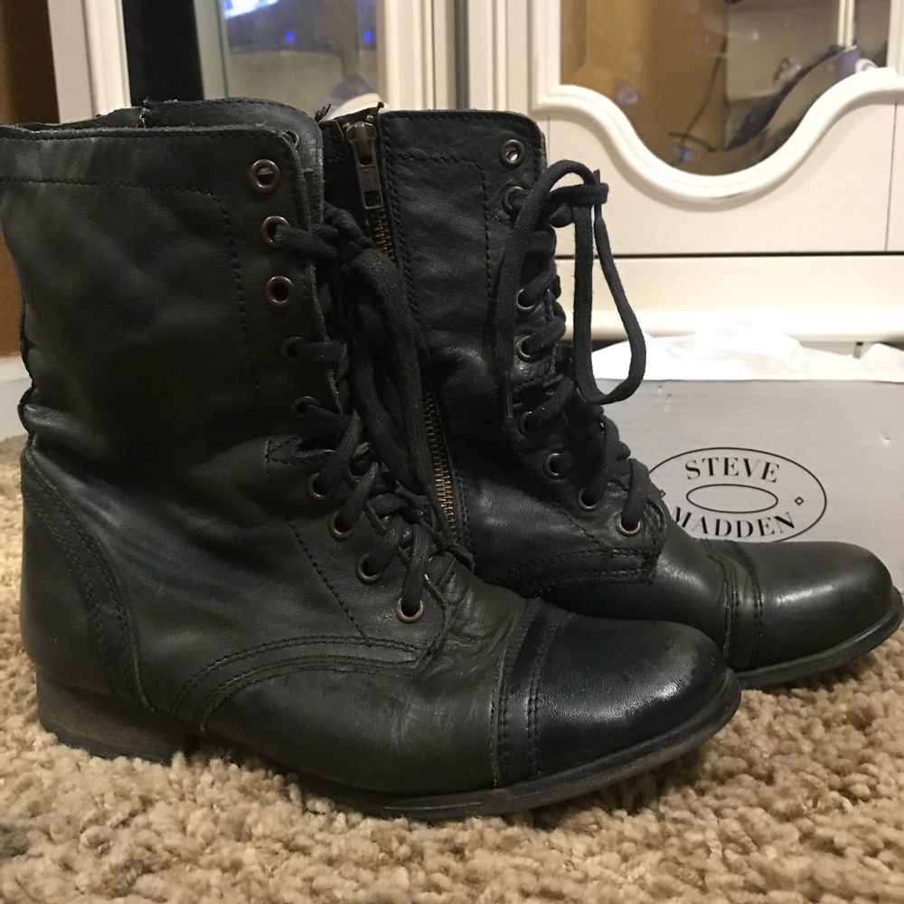 Steve Madden combat booties